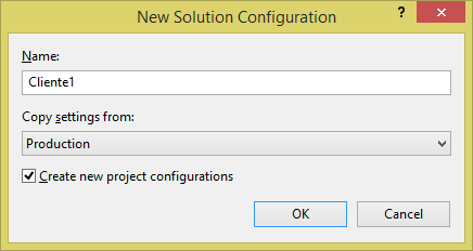 Setting new configuration for client