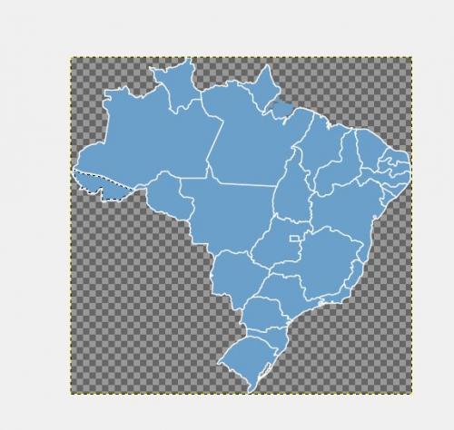 Map Brazil Gimp