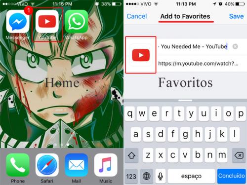 apple-touch-icon on home and favorites