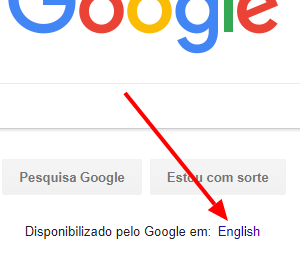 switch to google in English