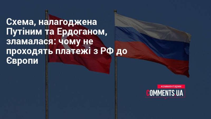 Система, створена Путіним і Ердоганом, зазнала краху: чому платежі з Росії в Європу більше не здійснюються?